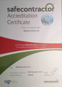 SafeContractor certificate