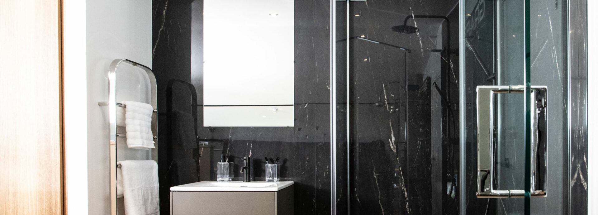 Bathroom Inspirations - Belvedere Black - CRL Stone