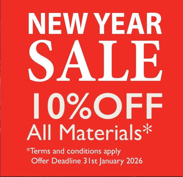 New Year Sale - 10% Off All Materials